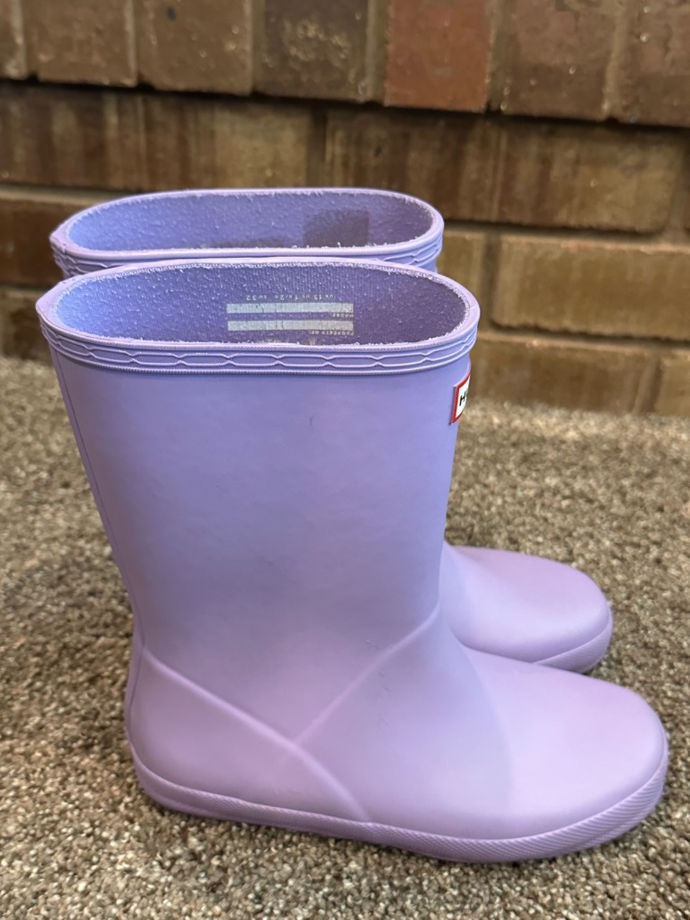 Hunter Kids First Classic Rain Boots Purple Lilac Size US 1 - Picture 4 of 6